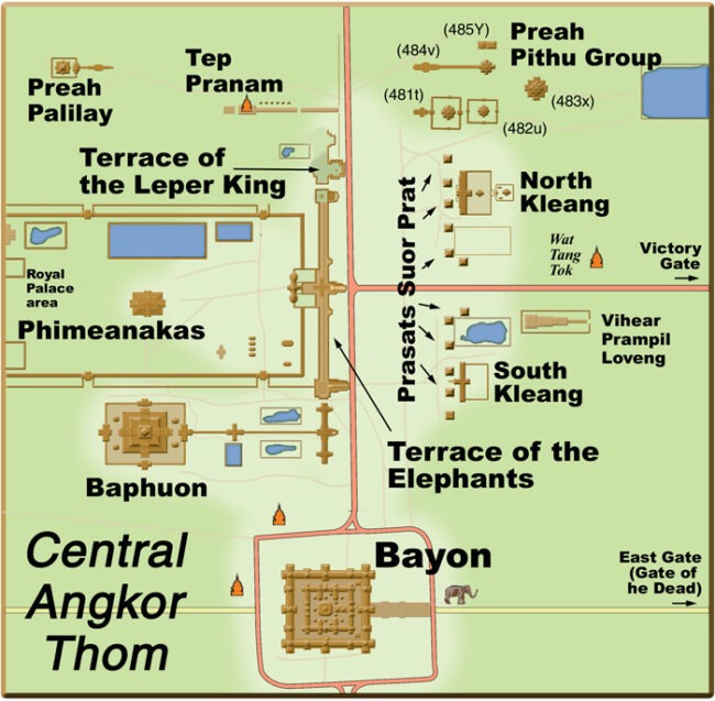 angkor thom map