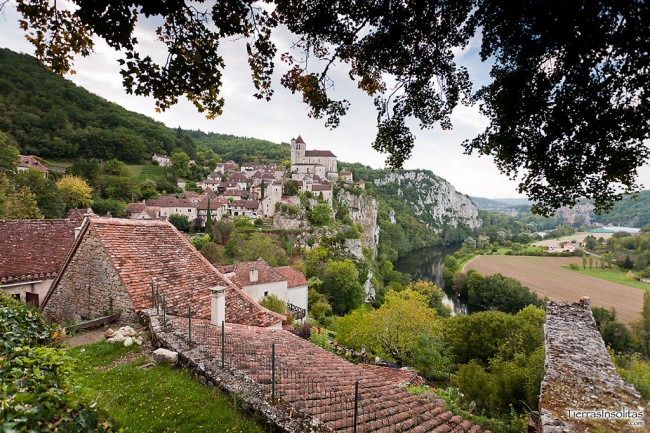 Saint-Cirq Lapopie en la Dordoña Saint-Cirq Lapopie