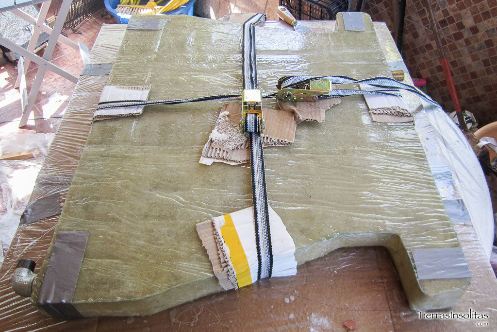 pegado tapa depósito grises fibra vidrio